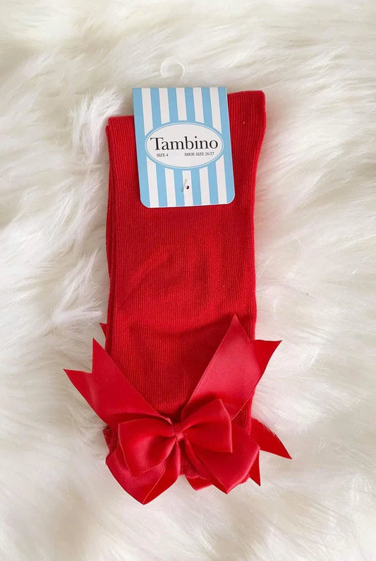 Bow Sock Red