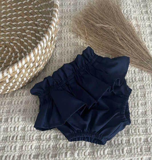 Delilah Bloomers Navy Ruffle