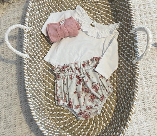 Delilah Florals Cream Bloomers